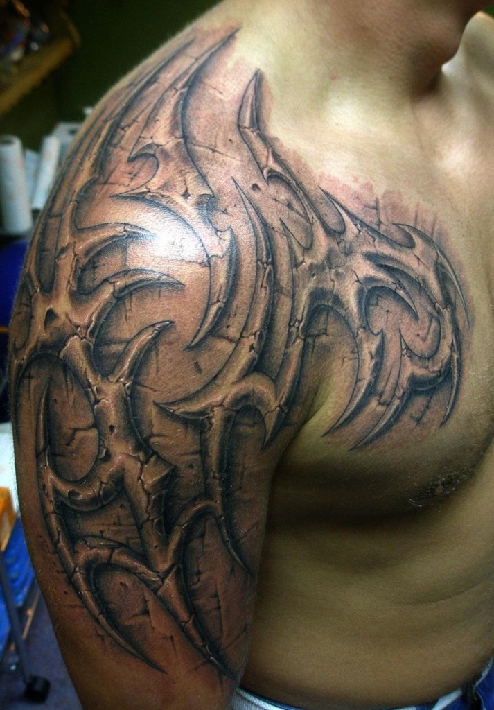 Tribal Shoulder Tattoos