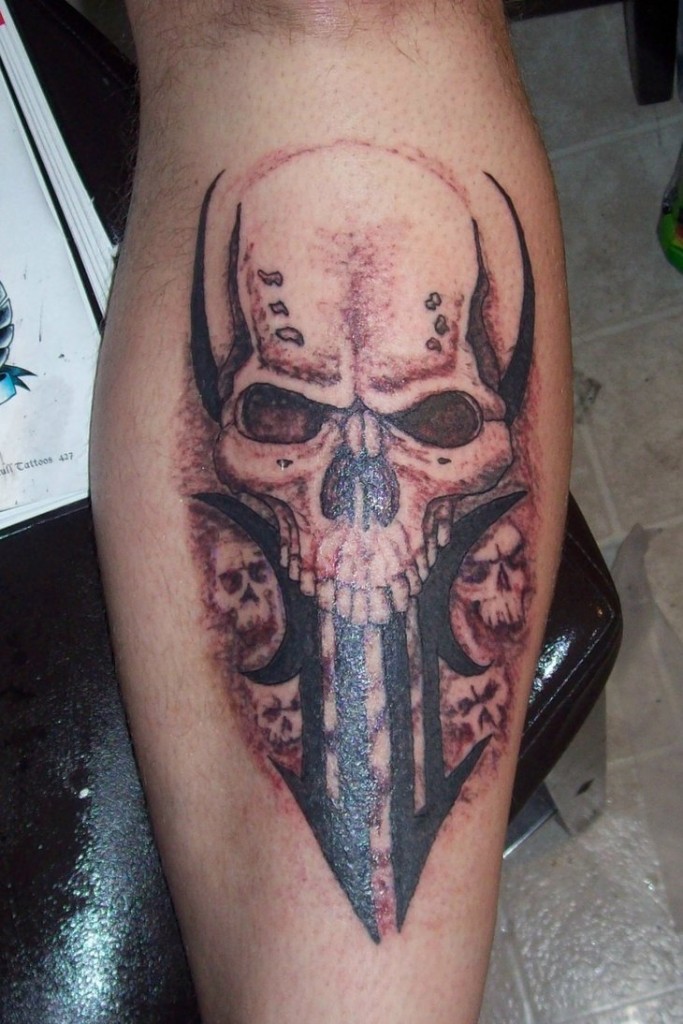 Tribal Skull Tattoo