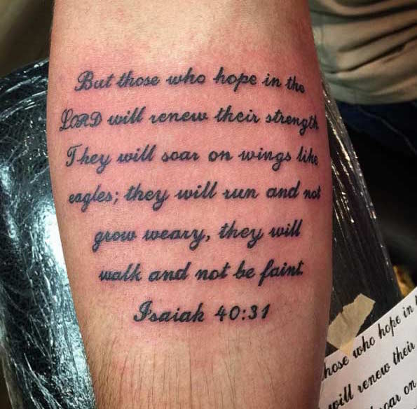 Bible Verse Tattoos Designs, Ideas and Meaning - Tattoos For You