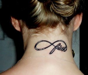 Faith Tattoos on Neck