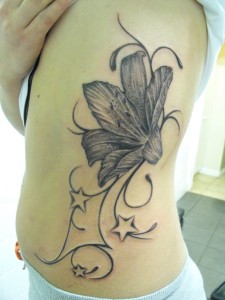 Lily Side Tattoo