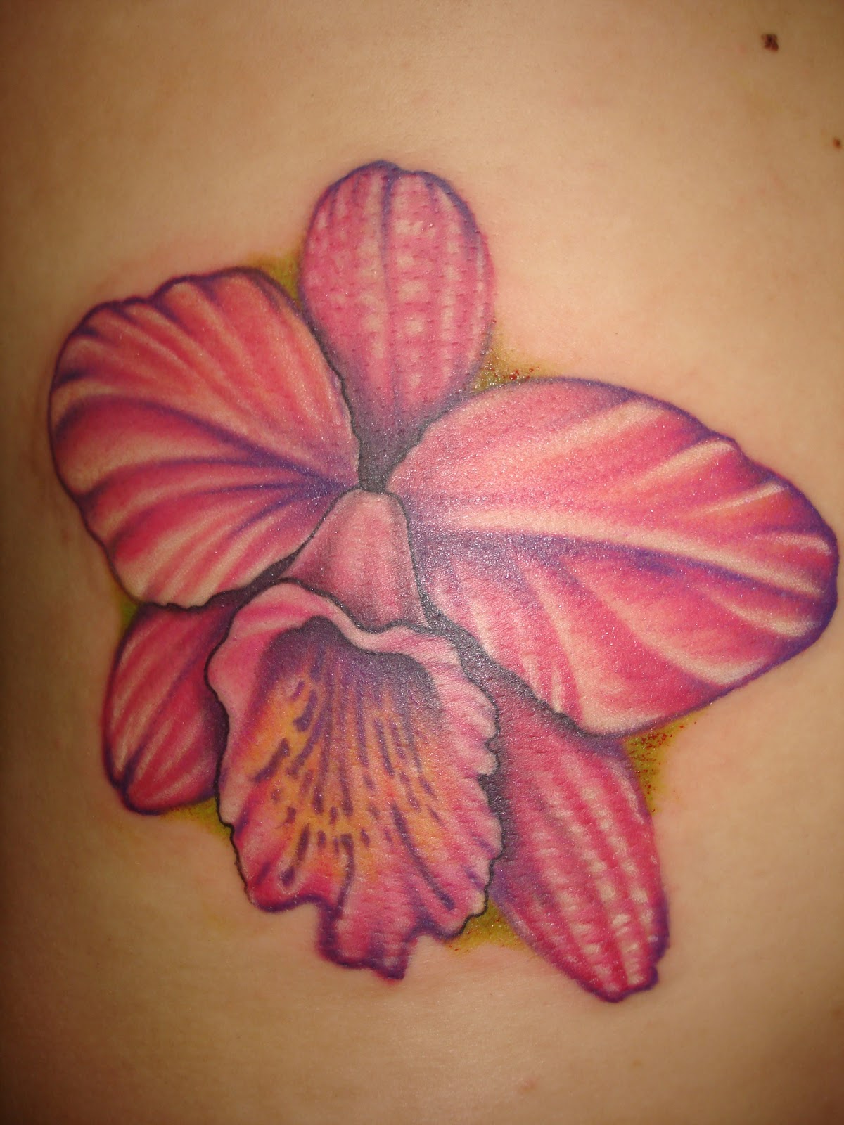 Orchid Flower Tattoo.