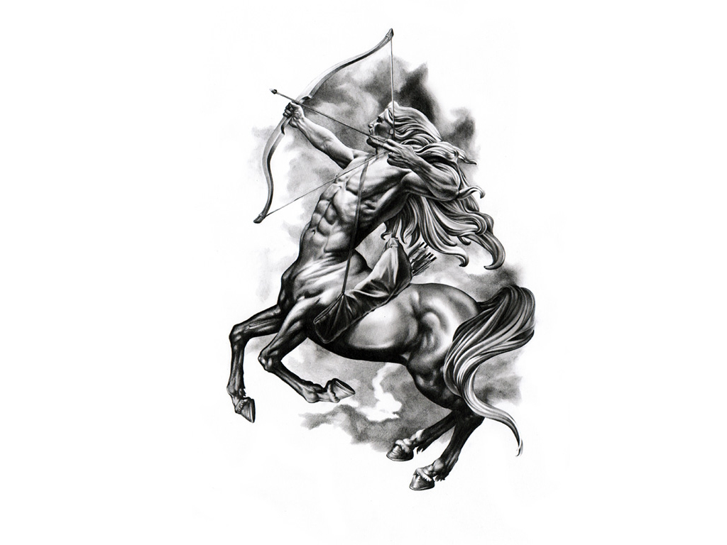 Sagittarius Tattoo Design Drawings