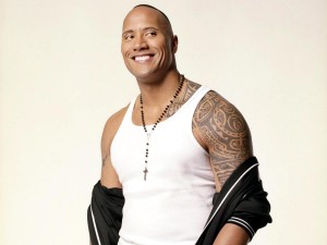 The Rock Shoulder Tattoo