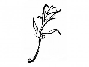 Tribal Lily Tattoo Designs