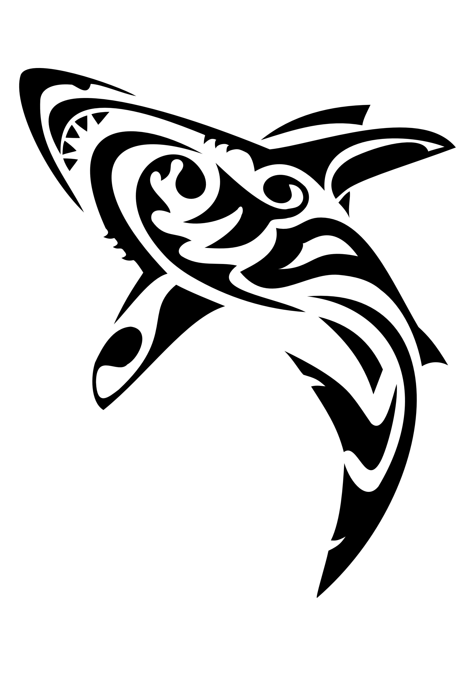 tribal shark tattoos meaning