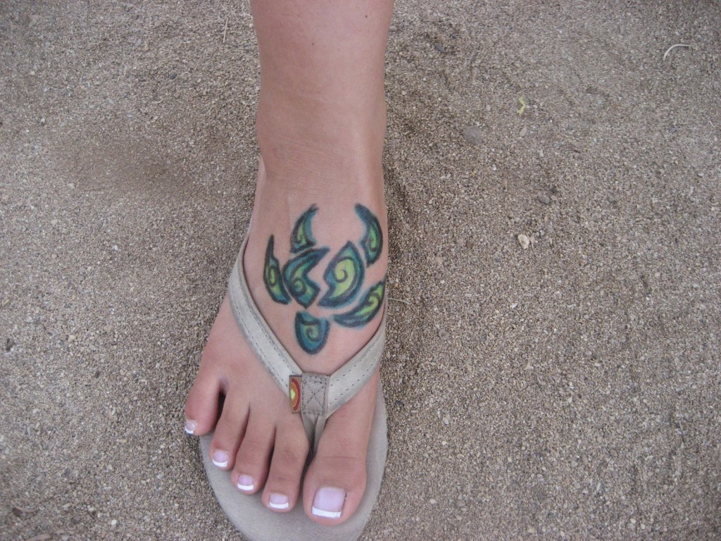 Tatuajes en el empeine del pie