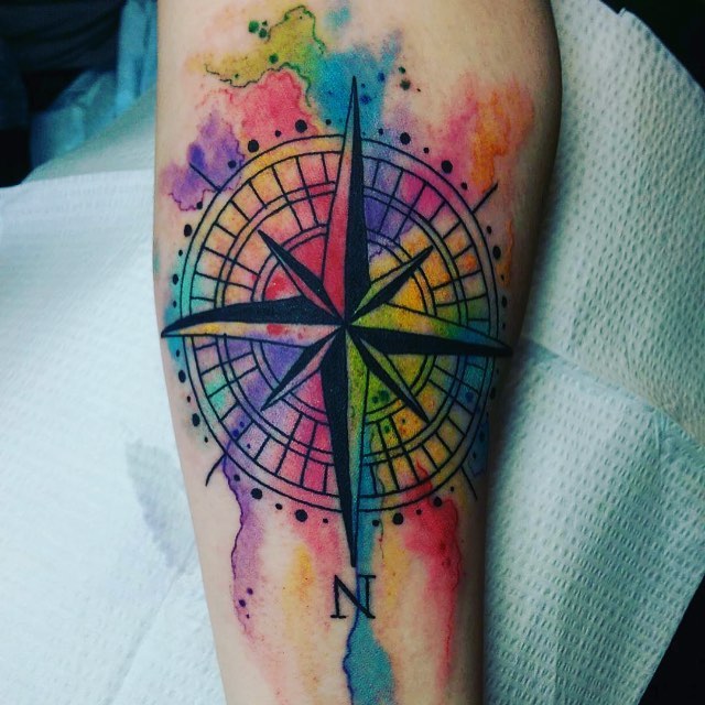 Compass Tattoos Designs, Ideas and Meaning | Tattoos For You