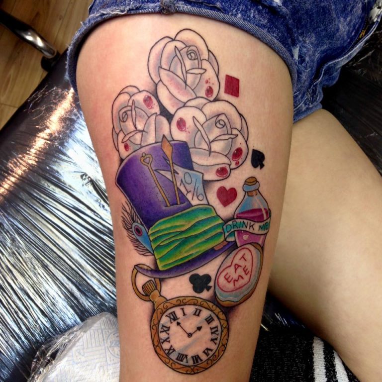 Alice In Wonderland Tattoos Designs, Ideas and Meaning Tattoos For You