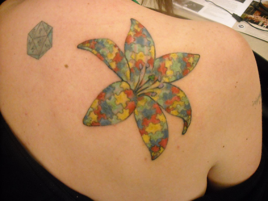 1. Autism Puzzle Piece Tattoo - wide 2