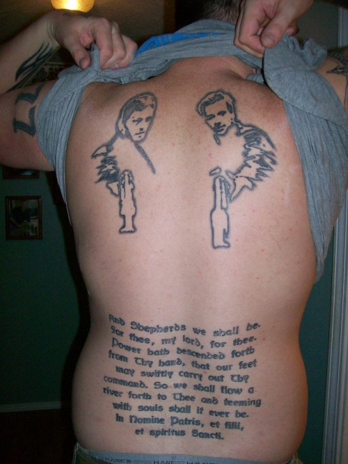 boondock saints back tattoos  The Pop Culture Kings present The Archives  of Wisdom