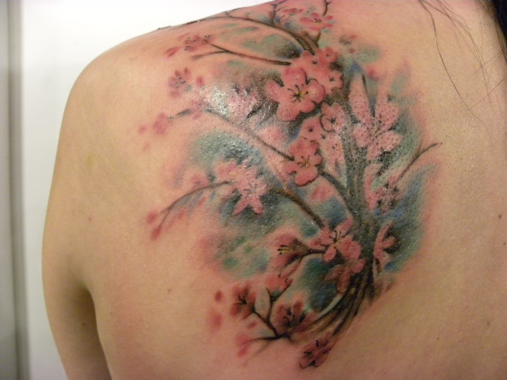 Cherry Blossom Tattoos Designs, Ideas and Meaning - Tattoos For You
