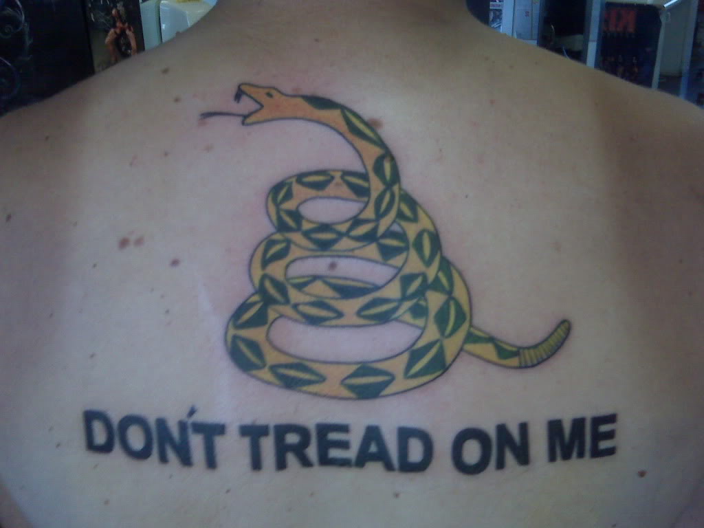 Don t Tread On Me Tattoo.