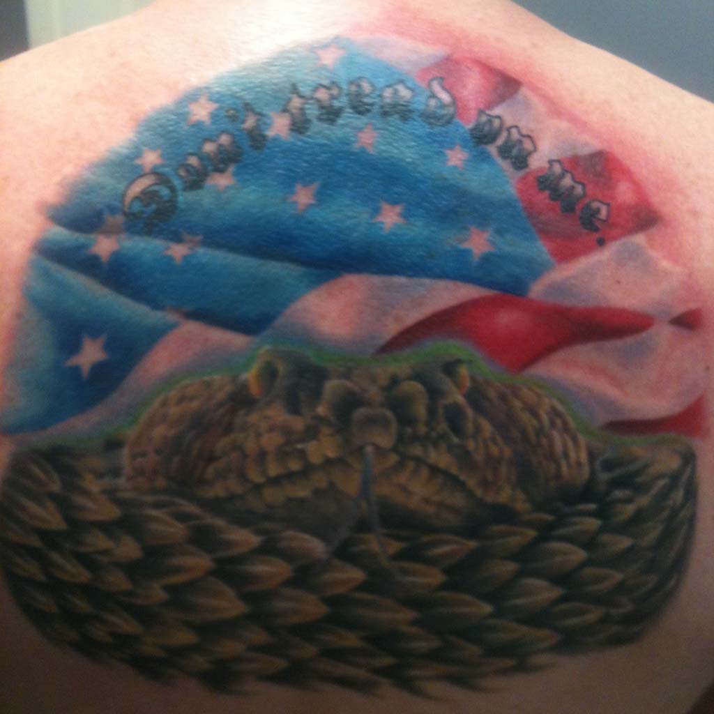 Dont Tread on Me Snake Tattoos