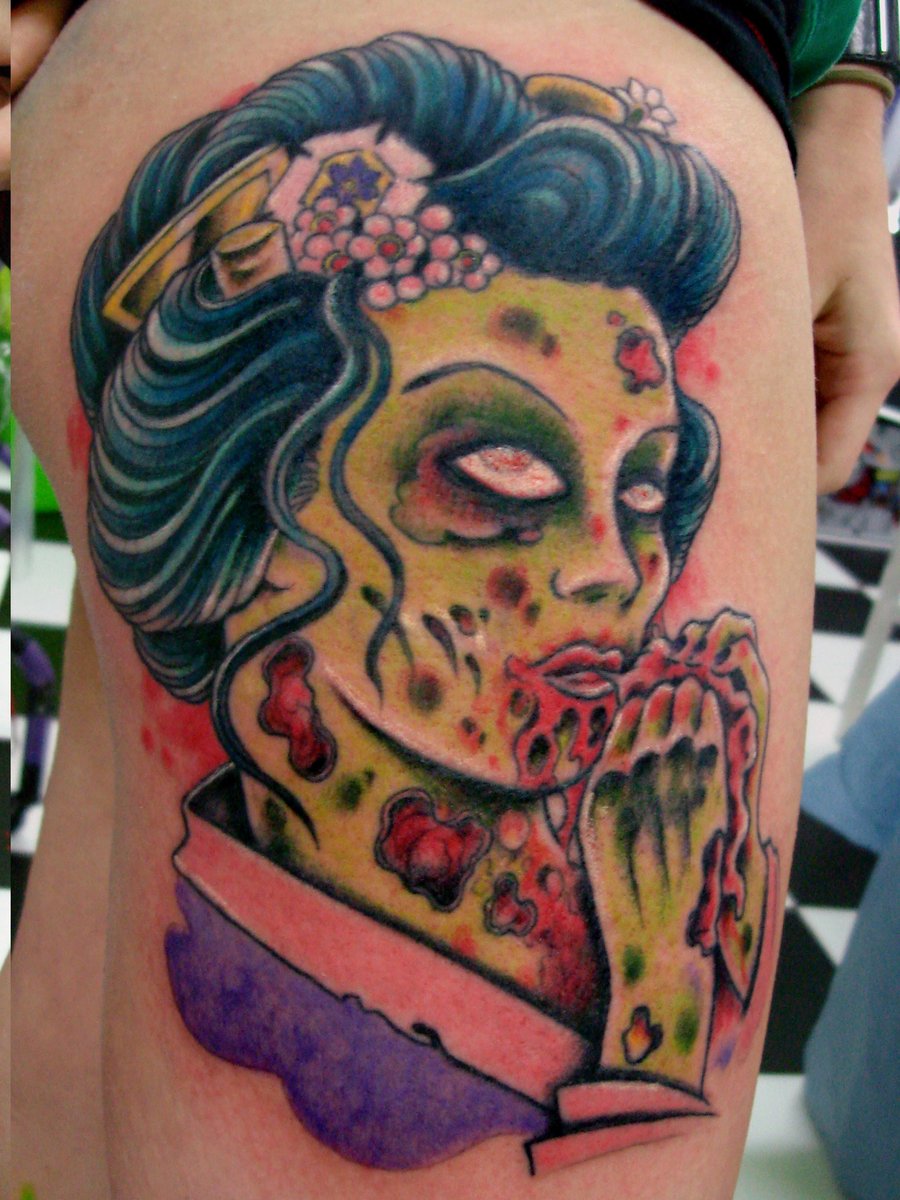 Female Zombie Tattoos.