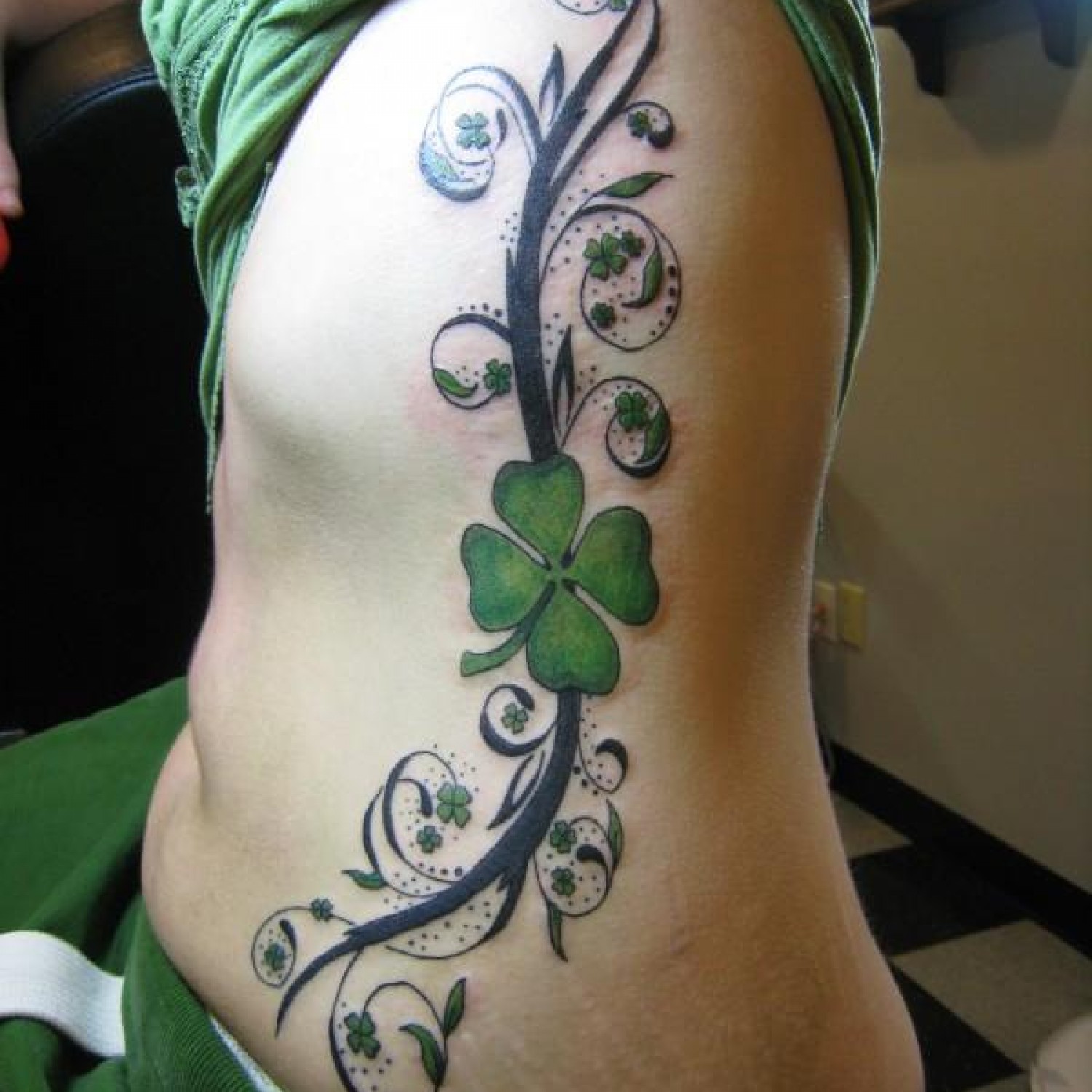 Four Leaf Clover Tattoos Designs, Ideas and Meaning