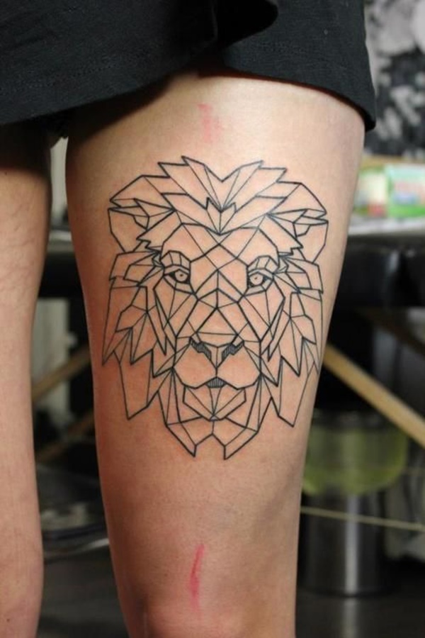 Geometric Lion Tattoo by Capone: TattooNOW