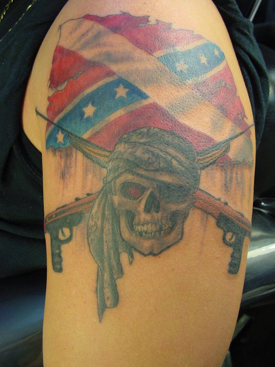 Rebel Flag Tattoos Designs, Ideas and Meaning | Tattoos For You