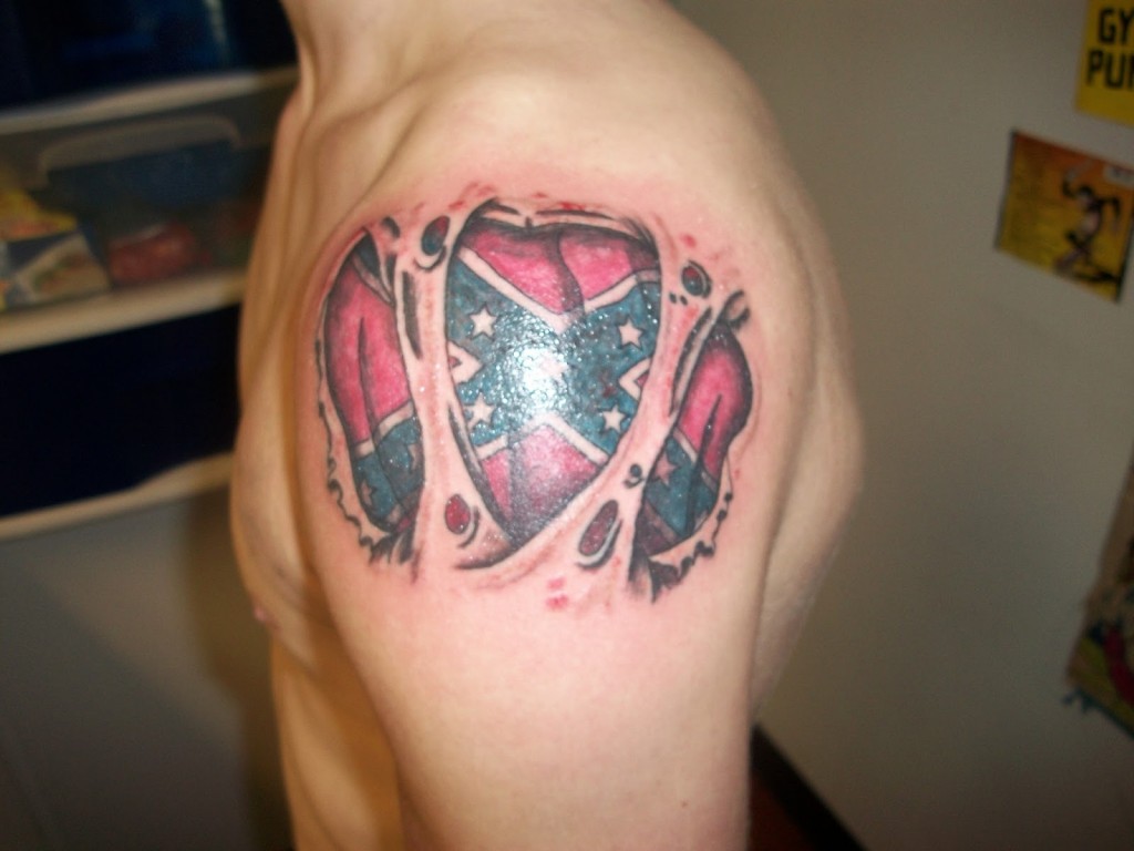 Rebel Flag Tattoos Designs, Ideas and Meaning - Tattoos For You