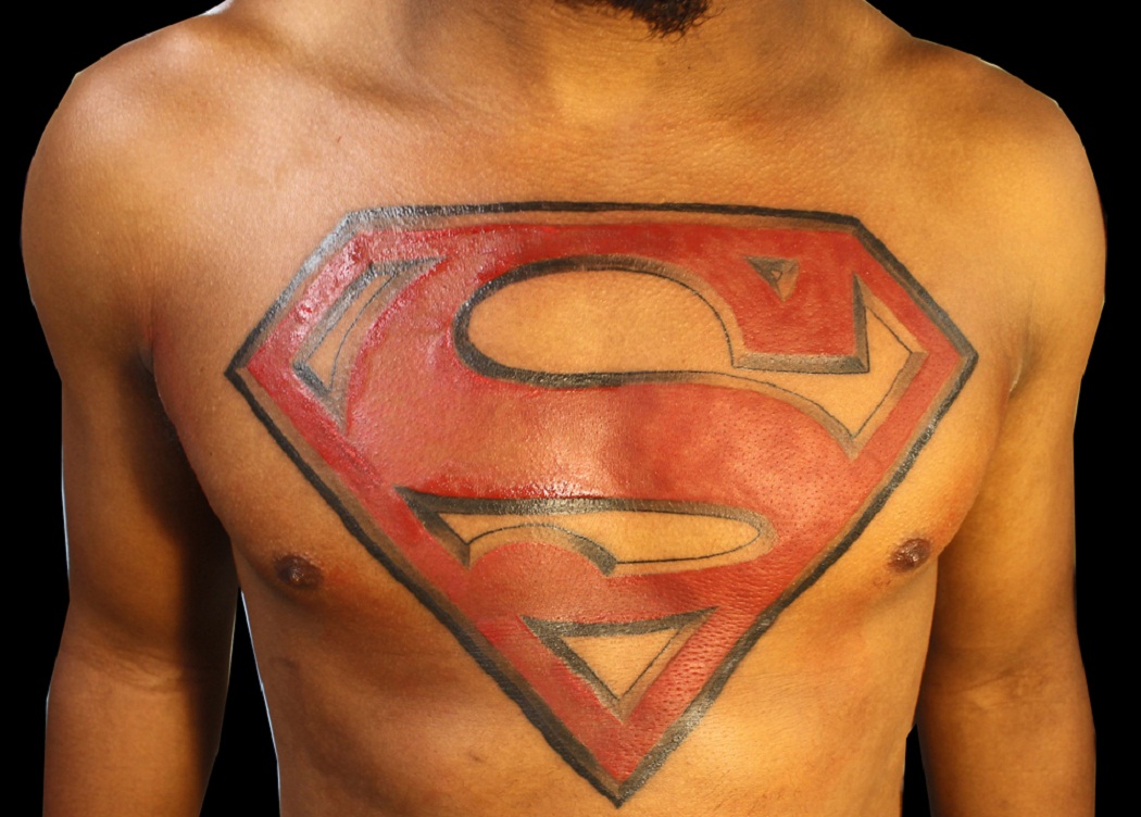 Superman Logo Tattoo.
