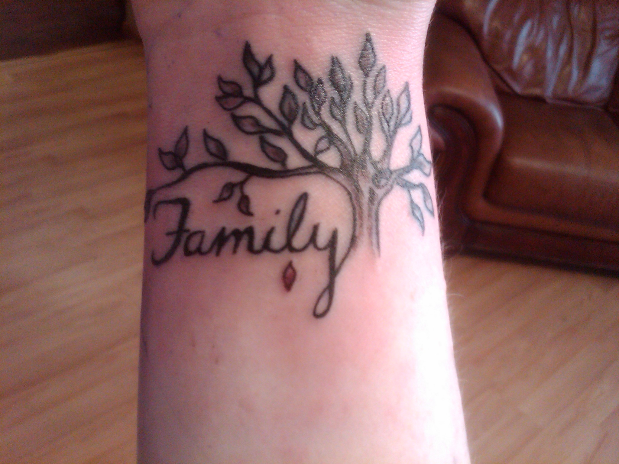 family tree tattoos small