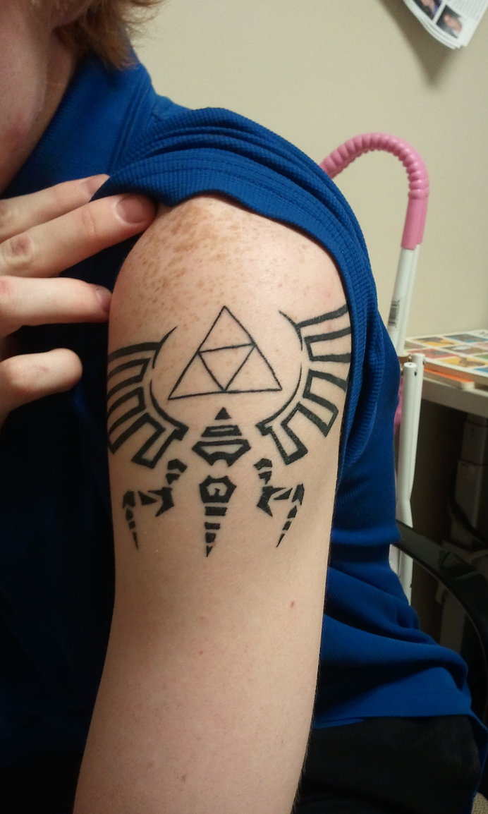 Triforce Tattoos Designs Ideas and Meaning Tattoos For You . 