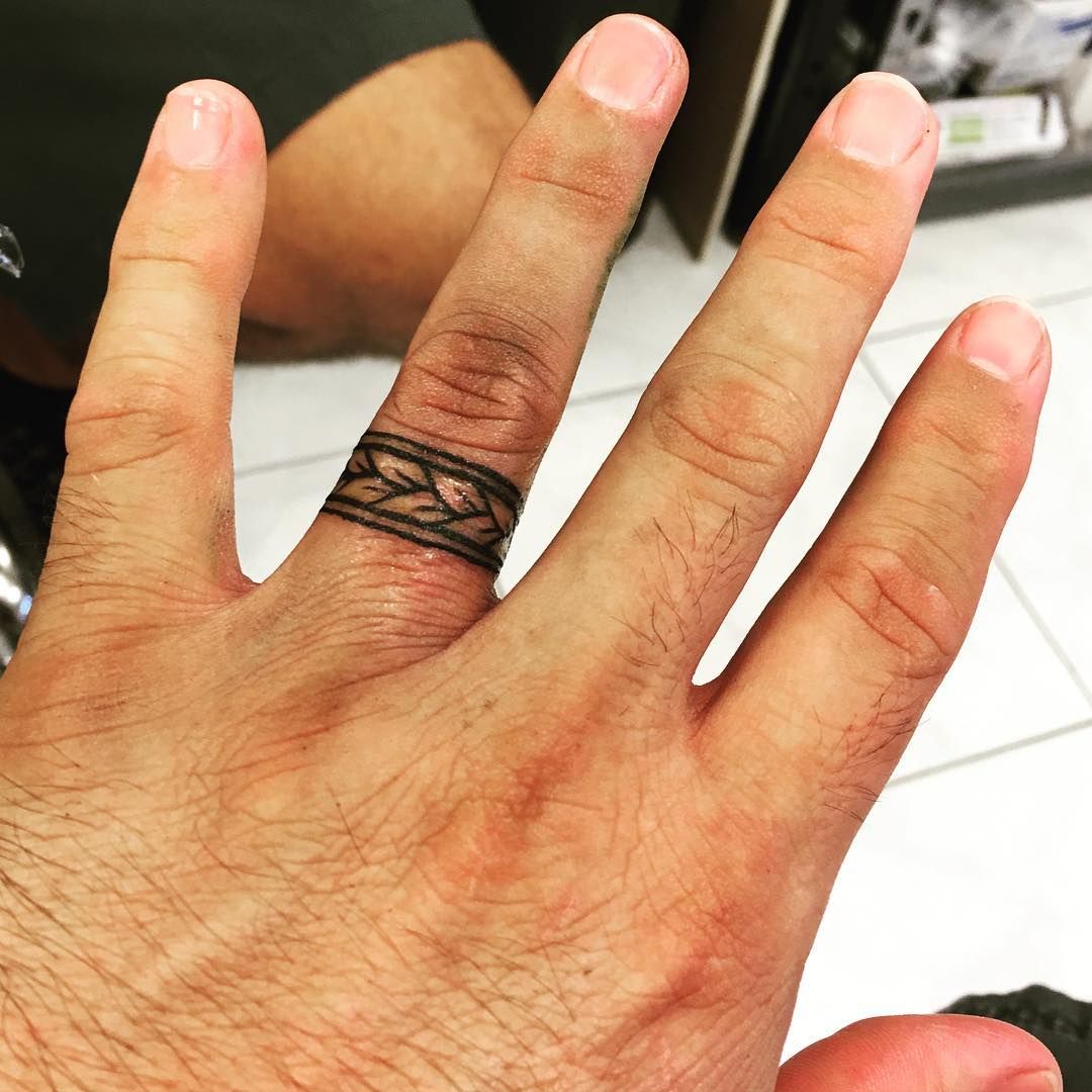 Wedding Ring Tattoos For Him 