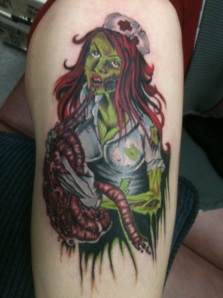 Zombie Girl Tattoo.
