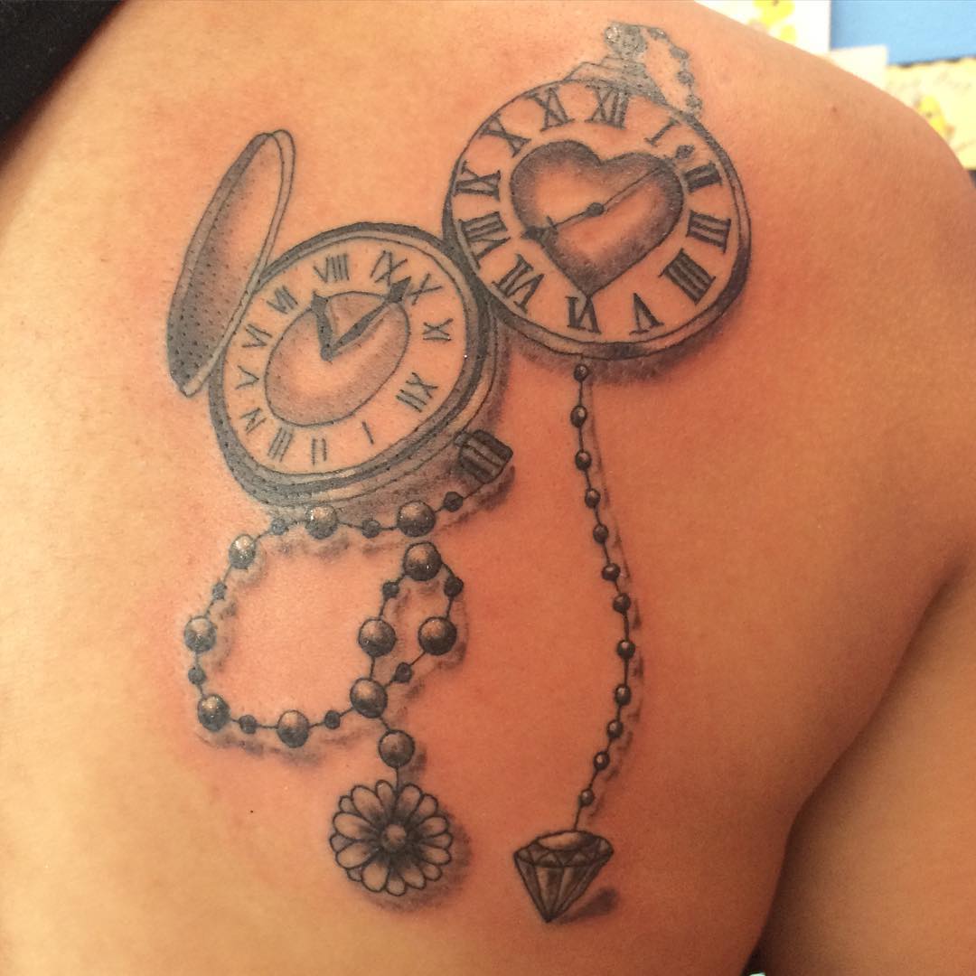 Clock Tattoo - Etsy Norway