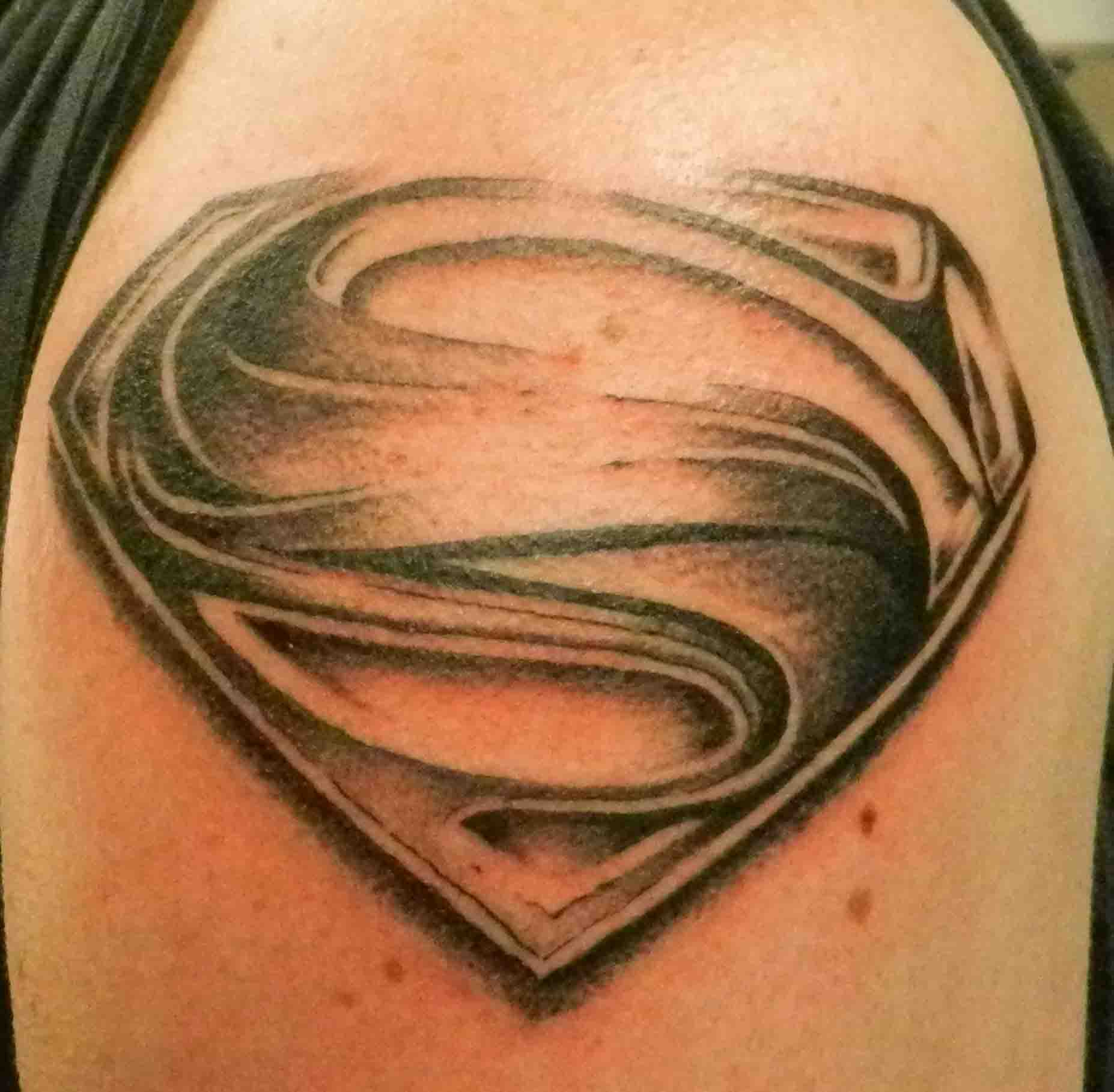 another idea | Superman tattoos, Cartoon tattoos, Gaming tattoo