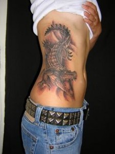 Alligator Tattoo for Girls