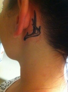 Antler Tattoo for Girls