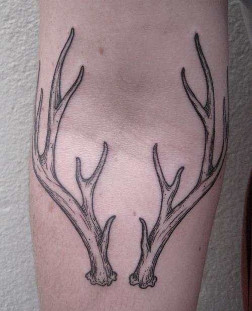  Antler Tattoos Designs Ideas and Meaning Tattoos For You