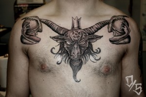 Baphomet Chest Tattoo