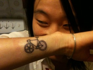 Bicycle Tattoo Wrist