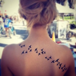 Birds Flying Tattoo