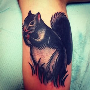 Black Squirrel Tattoo