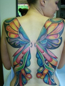 Butterfly Back Piece Tattoos