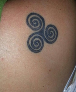 Celtic Triple Spiral Tattoo