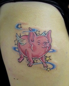 Cute Pig Tattoos