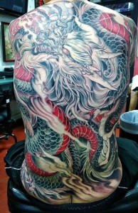 Dragon Back Piece Tattoo