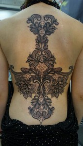 Feminine Back Piece Tattoos