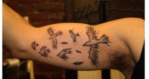 Flying Bird Tattoo for Men