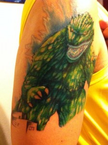 Godzilla Tattoo Sleeve