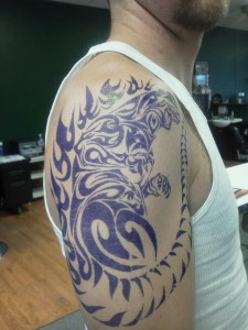 Godzilla Tribal Tattoo