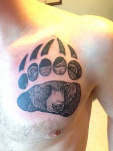 Grizzly Bear Paw Tattoos