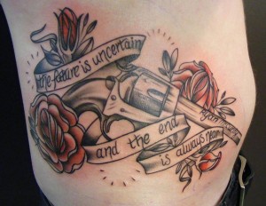 Gun and Roses Tattoo