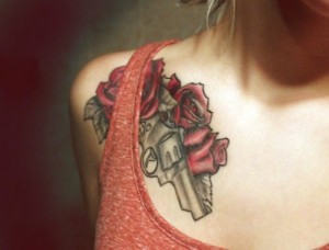 Gun and Roses Tattoos