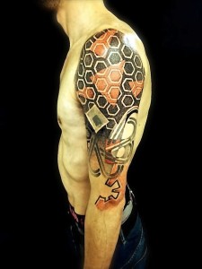 Honeycomb Tattoo Sleeve