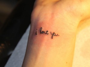 I Love You Tattoo